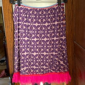 Vintage Custo Skirt - Purple, Lavender and Hot Pink